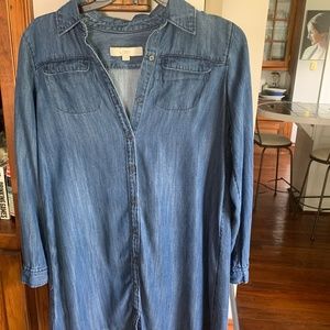 Loft soft denim look dress.‎ Worn 1x